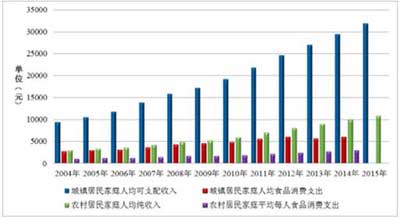 收入支出账目表格图_居民收入和食品支出(2)